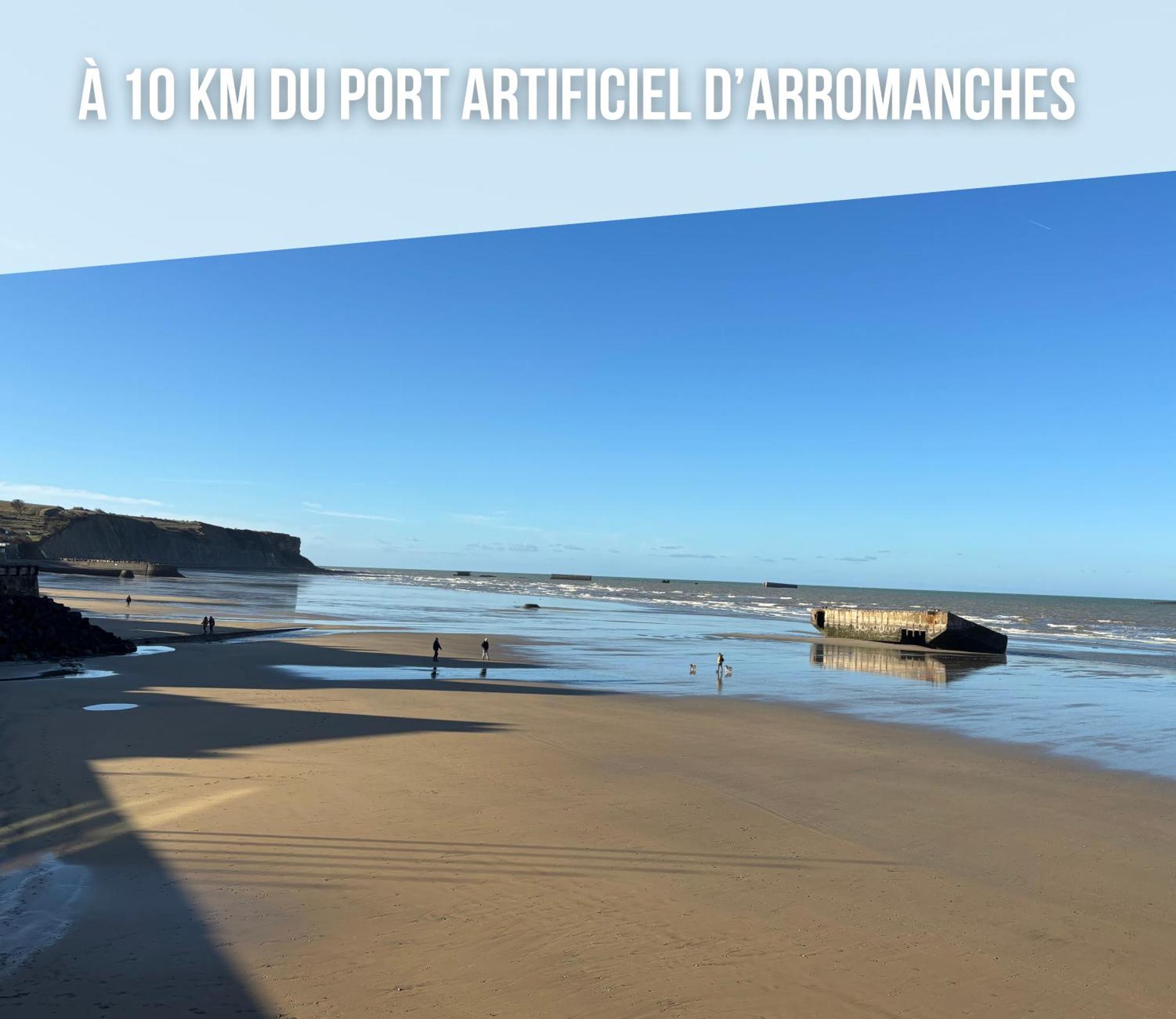 Nid De Pie Grand Duplex Lumineux Cadre Verdoyant Calme A 5 Mn De La Mer Pres Port En Bessin, Bayeux, Omaha Beach, Commes Luaran gambar