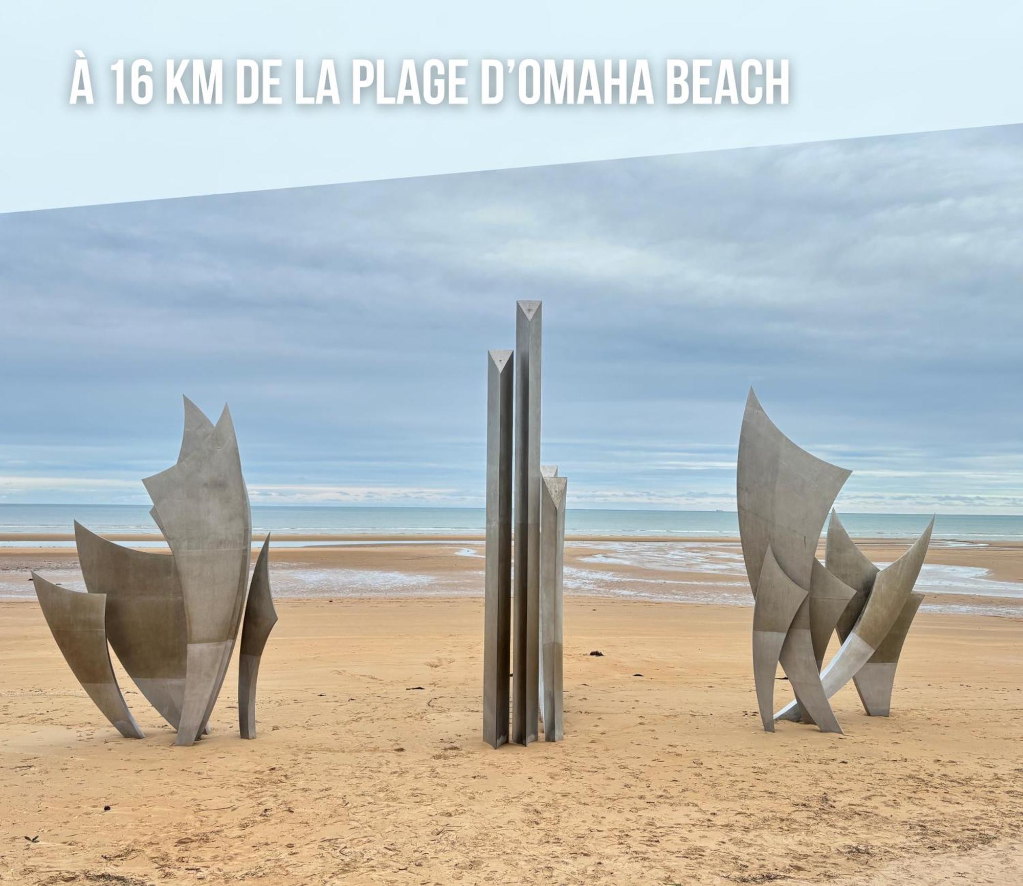 Nid De Pie Grand Duplex Lumineux Cadre Verdoyant Calme A 5 Mn De La Mer Pres Port En Bessin, Bayeux, Omaha Beach, Commes Luaran gambar